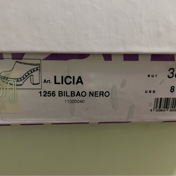 Project Rucoline Black Leather Mules with Wooden Heel - Picture 7 of 7